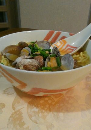 減塩!!あさりラーメン(味噌味)-レシピのメイン写真