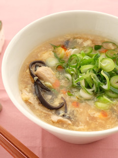 〈くらし薬膳〉豚肉と玉子の酸辣湯スープ-レシピのメイン写真