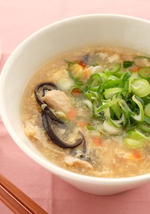 〈くらし薬膳〉豚肉と玉子の酸辣湯スープ-レシピのメイン写真