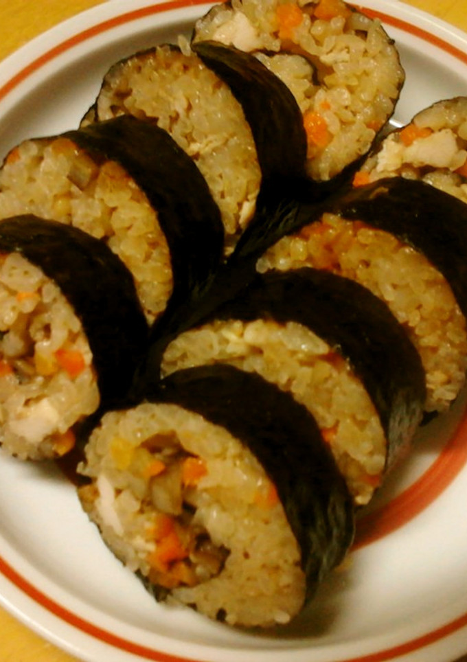 炊き込みご飯の太巻き　恵方巻きにも-レシピのメイン写真