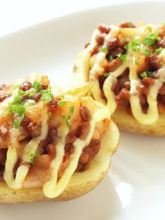 納豆キムチのポテトボードグラタン-レシピのメイン写真