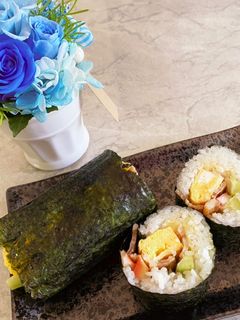 豚の照り焼き巻き寿司.恵方巻き-レシピのメイン写真
