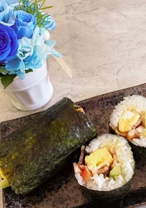 豚の照り焼き巻き寿司.恵方巻き-レシピのメイン写真