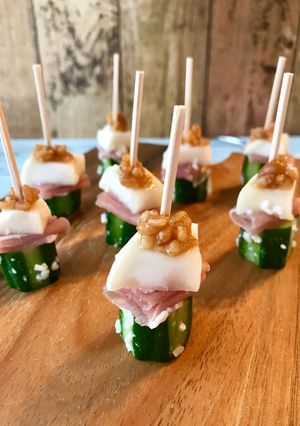 きゅうりとかぶのピンチョス金山寺味噌のせ-レシピのメイン写真