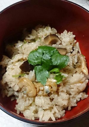 土鍋であさりの炊き込みご飯-レシピのメイン写真