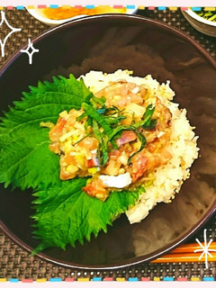 簡単☆アジのなめろう丼-レシピのメイン写真