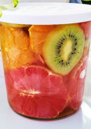 果物のりんごジュース漬け-レシピのメイン写真