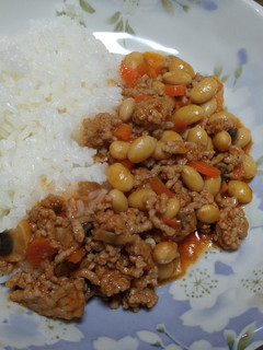 ひき肉と大豆のケチャップ煮込み風-レシピのメイン写真