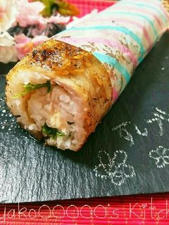 簡単がっつり♪肉巻き寿司/寿司ブリトー-レシピのメイン写真