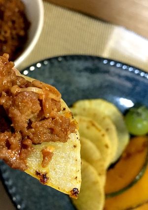 焼き大根に肉みそ。肉みそは5分で完成簡単-レシピのメイン写真