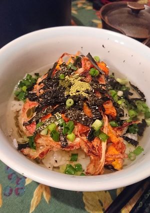 残ったかき揚げで、かき揚げ茶漬け-レシピのメイン写真