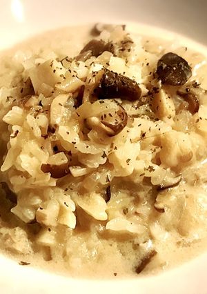 豆乳きのこリゾット*トリュフ塩-レシピのメイン写真