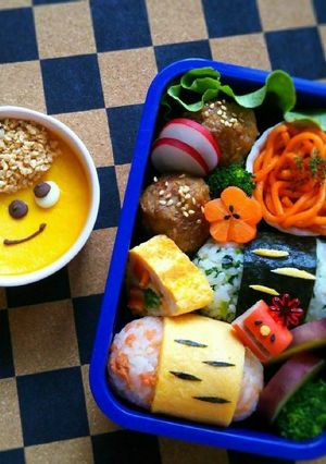 鬼のパンツ柄おにぎりで節分弁当♡-レシピのメイン写真