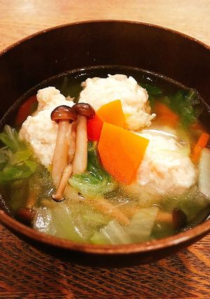 ふわふわ鶏団子の白菜スープ-レシピのメイン写真