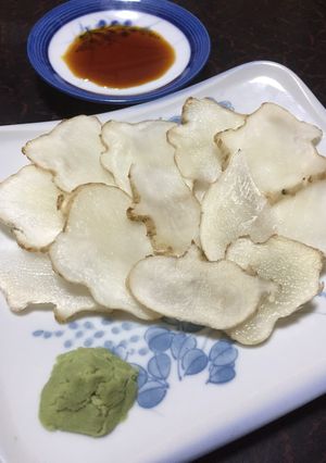 農家の食卓〜キクイモのお刺身〜-レシピのメイン写真
