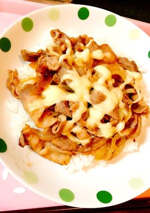 豚味噌チーズ丼＊旦那が喜ぶシリーズ-レシピのメイン写真
