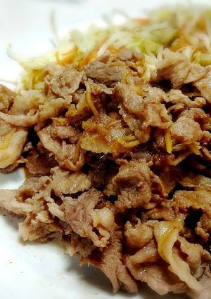 5分で出来る!【豚肉のポン酢生姜焼き】-レシピのメイン写真