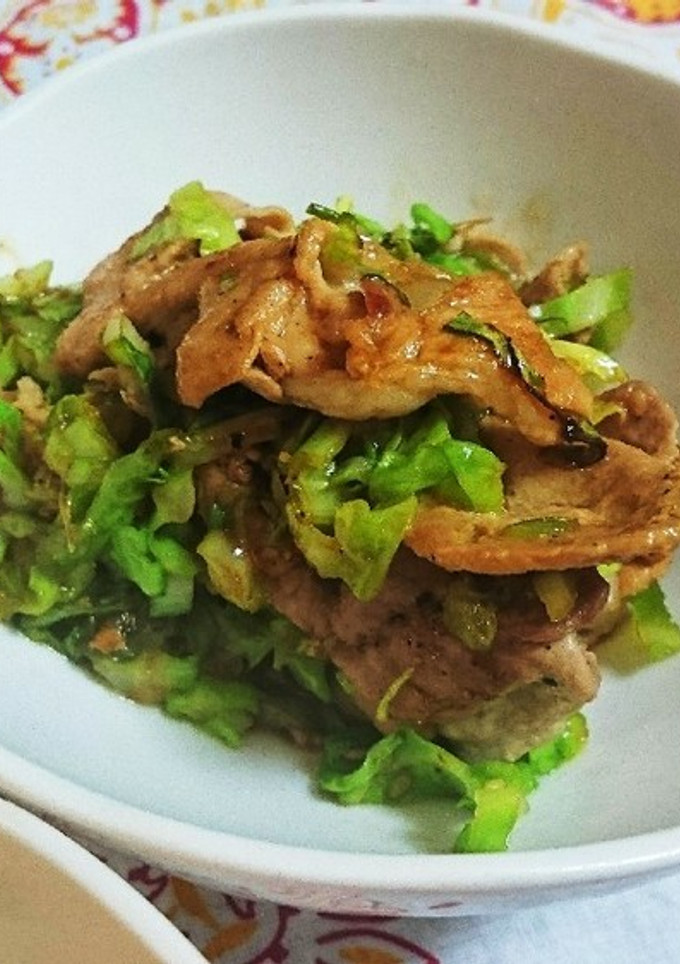 ☆簡単おかず☆豚肉キャベツ焼き肉たれ炒め-レシピのメイン写真