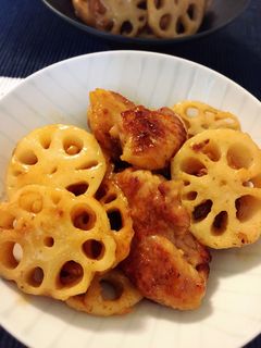 れんこんと鶏肉の甘酢炒め-レシピのメイン写真