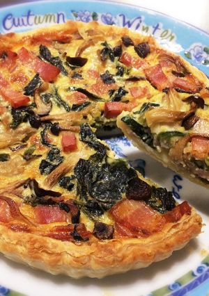 簡単☆冷凍パイシートでサクサクキッシュ♪-レシピのメイン写真