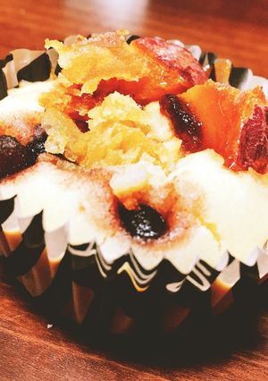 小豆とサツマ芋のもっちり甘酒カップケーキ-レシピのメイン写真