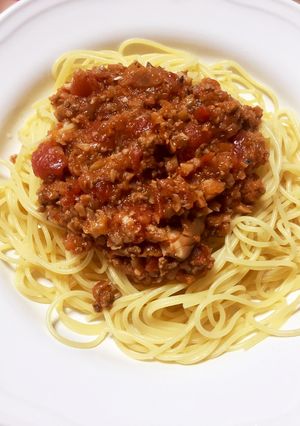 トマト缶でミートソース ドリアにも♪-レシピのメイン写真
