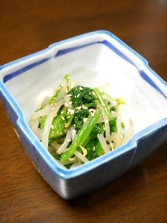 レンジで簡単!もやしとほうれん草のナムル-レシピのメイン写真
