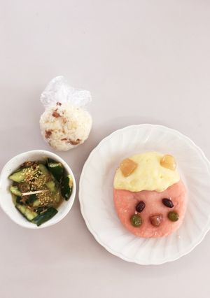節分☆鬼の顔まんじゅう-レシピのメイン写真