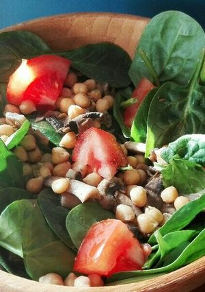 ほうれん草とひよこ豆サラダ-レシピのメイン写真