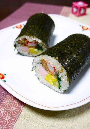 簡単節分！恵方巻き☆キンパ風-レシピのメイン写真