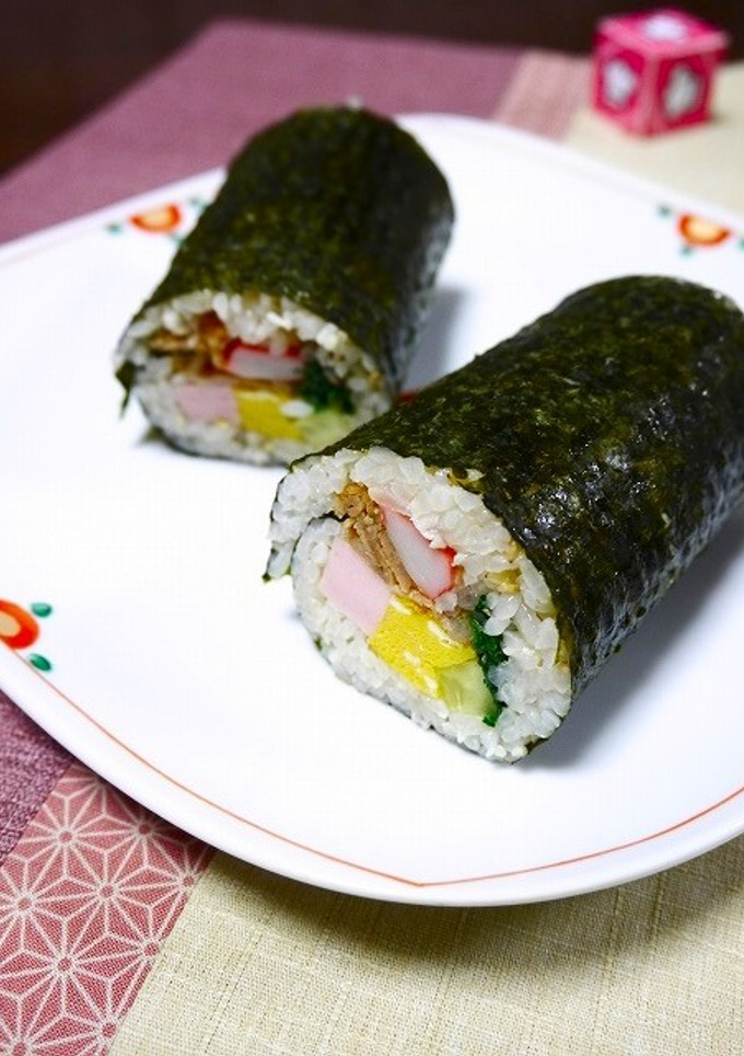 簡単節分！恵方巻き☆キンパ風-レシピのメイン写真