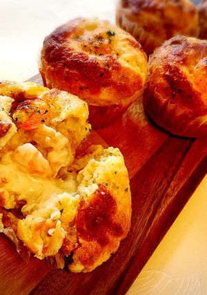 海老とホタテのグラタンケークサレ-レシピのメイン写真