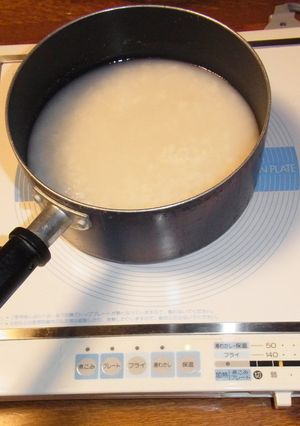 IH対応鍋とIHヒーターで簡単に甘酒作り-レシピのメイン写真