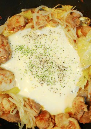 パパでもできる超簡単！チーズタッカルビ！-レシピのメイン写真