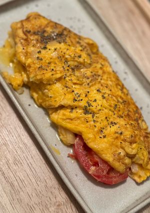 ホテルの朝食風？基本の半熟オムレツ-レシピのメイン写真