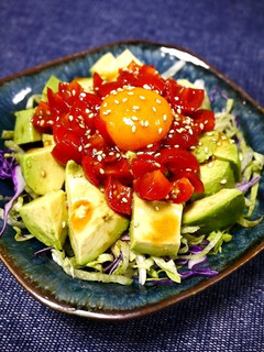 簡単!アボカドとまとユッケ風-レシピのメイン写真