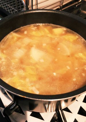 ちょっと洋風な♡白菜と大根の味噌汁-レシピのメイン写真