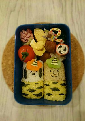 節分♪簡単キャラ弁♪スヌーピー♪-レシピのメイン写真