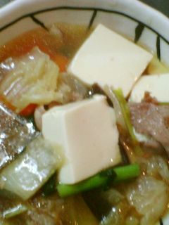 野菜たっぷり!肉豆腐-レシピのメイン写真