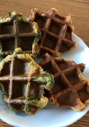 米粉ワッフル(半分抹茶)メモ-レシピのメイン写真