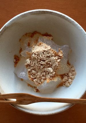わらび餅風の寒天｜砂糖不使用-レシピのメイン写真