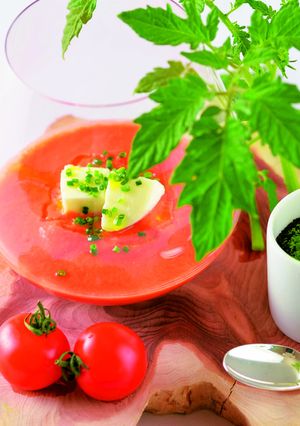 奈良県産トマトのガスパチョ（冷製スープ）-レシピのメイン写真