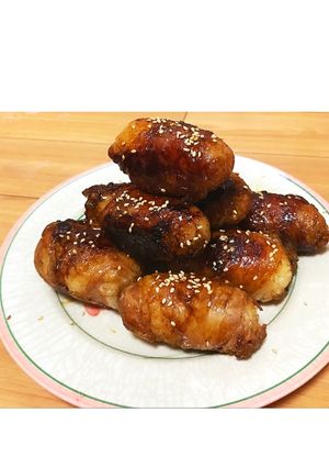 めちゃうま♡肉巻きおにぎり-レシピのメイン写真