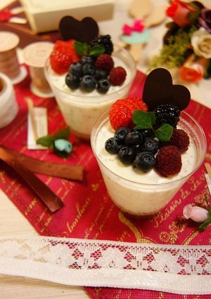 さっぱり♪爽やか★カップレアチーズケーキ-レシピのメイン写真