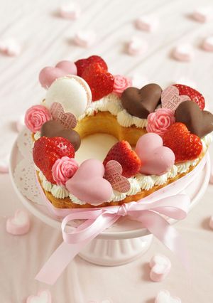 *バレンタイン♡ハートのリースタルト♪-レシピのメイン写真