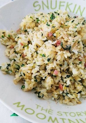 幼児食にも☆ほうれん草のぱらぱら炒飯-レシピのメイン写真