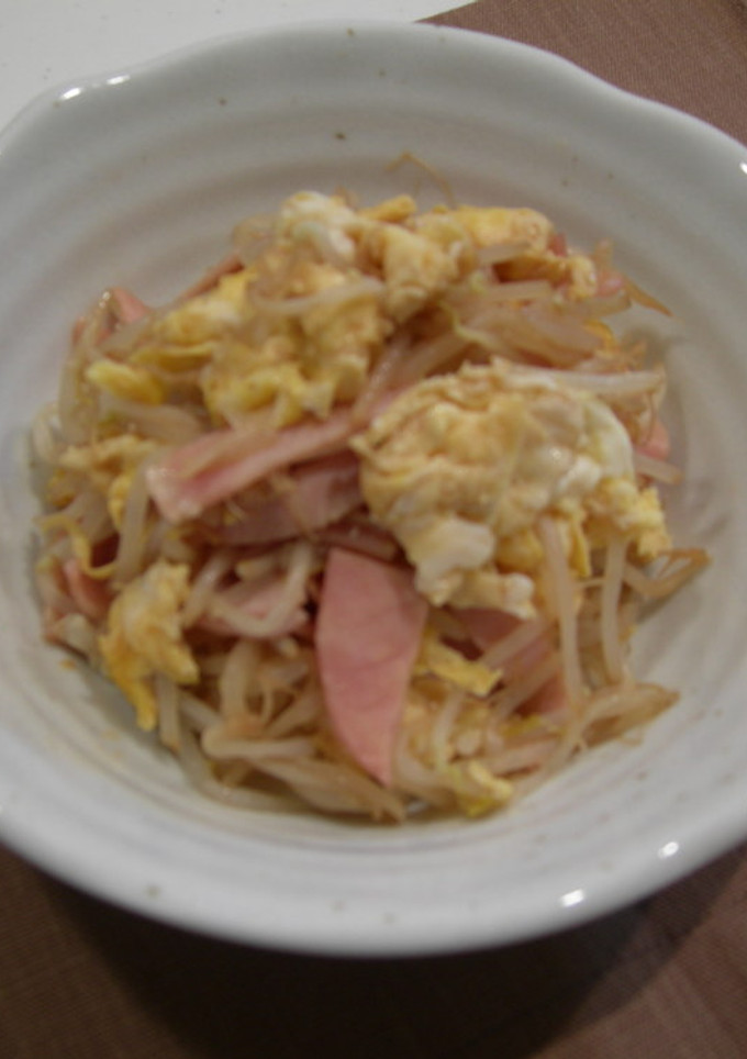 もやしと卵とハムの炒め物-レシピのメイン写真