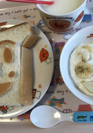 簡単朝食☆アンパンマン＆しょくぱんまん☆-レシピのメイン写真