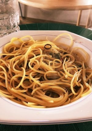 余りクレソンでペペロンチーノ-レシピのメイン写真