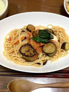 茄子とモッツァレラチーズのトマトパスタ-レシピのメイン写真